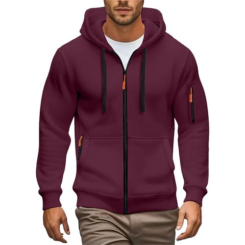 Herren langarm zip - herren, hoodie