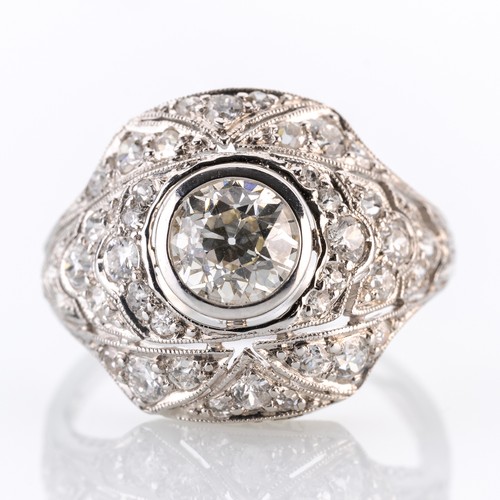 Art deco damenring - art,