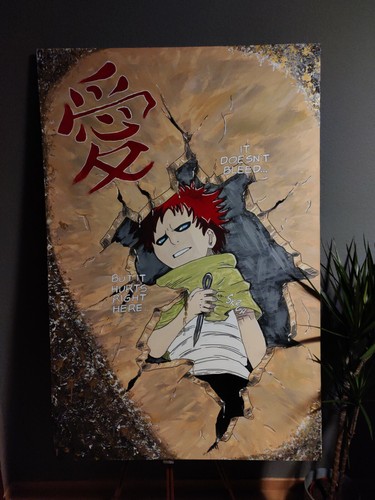 Gaara acryl gemälde unikat - gaara,