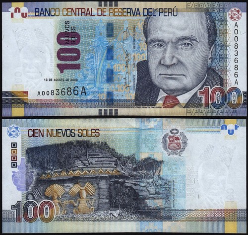 Peru 100 nuevos soles - peru, (p185a)