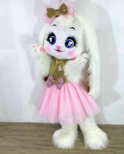 Rosa hasen maskottchen - 🐰,