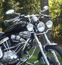 HAG4 + Drag LENKERHALTER 4" RISER LENKERKLEMMEN XV535 XV 535 Virago & Andere