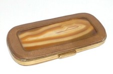 Altes Zigarrenetui Tigerauge Achat Stein Zigarren Etui Brillenetui Zigaretten ??