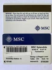 MSC Splendida Schlüsselkarte | Keycard | Boardingpass