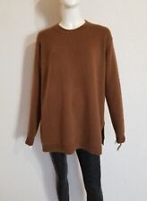 Zara toller lässiger dickerer Kaschmir Pullover Sweater Braun Kastig