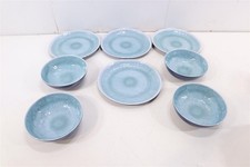 Camp4 Deep Water Melamin-Geschirrset Teller Schüssel 8tlg Camping Outdoor Wohnwa