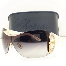 Sonnenbrille Chopard - Mask White and Gold Tone with Swarovski Crystals