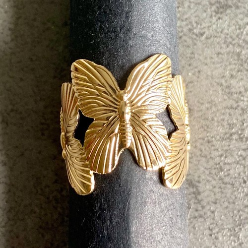 Schmetterling ring gold damen - gold,
