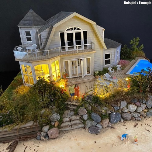 Strandhaus miniatur - strandhaus,
