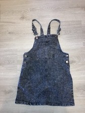 Mädchen Latzkleid Latzrock Kleid Grau Jeans Gr.  146/152 Y.F.K