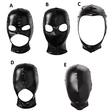 Frauen Herren Latex Gesicht Maske SEX  Öffnen Mund und Augen Geschlossen SET