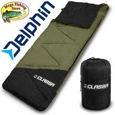 Delphin 3-Season Outdoor & Angler Schlafsack 220x80cm - Camping Angeln Outdoor