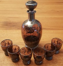 Vintage Likör Set Karaffe mit