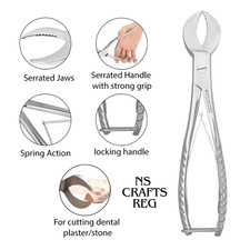 Dental Gipszange Edelstahl