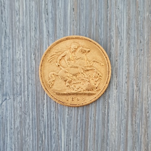 22ct gold half - half, 1894