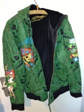 ED Hardy - Christian Audigier  Lederjacke Gr. XL