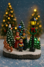 Weihnachtsdorf Szene mit LED &