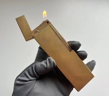 S.T. Dupont Ligne 2 Tischfeuerzeug Diamond Head Gold NEU Abgedichtet! RAR