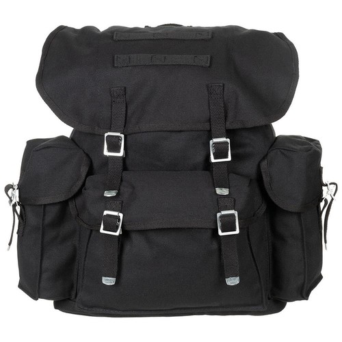 Mfh rucksack schwarz canvas - bw,