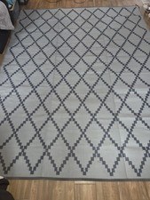 Outdoor Teppich Wetterfest Balkon Terrasse Wendeteppich Modern