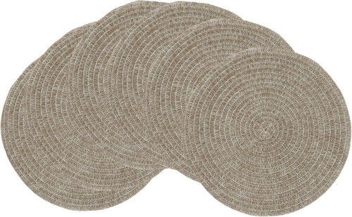 Runde geflochtene platzsets - geflochtene,