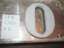 alter großer grauer Alu Buchstabe " großes O " Werbung ca.24 cm hoch 3cm dick