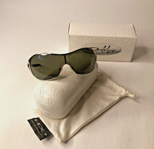 Oakley Deception Polished Chrome Frame w/ Dark Grey Lenses Sunglasses OO4039-03