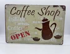 Blechschild Coffee Shop