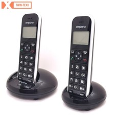 Emporia FB85TWIN Schnurloses DECT 2 x Mobilteil Telefon Senioren Große Tasten