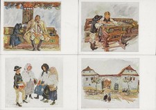 4 Künstler-AK - aus einem