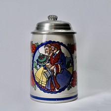 Jugendstil 1/2l Bierkrug Franz