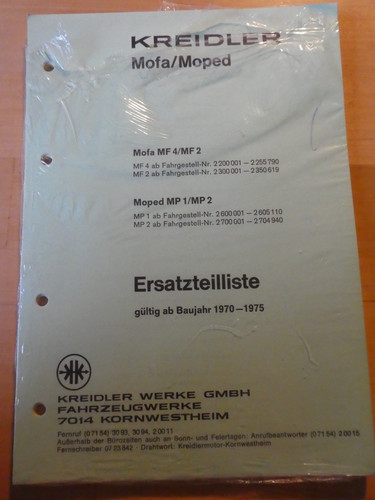 Ersatzteilliste 1970 1975 - ersatzteilliste,