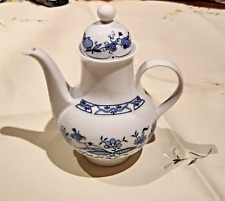 Kaffeekanne Zwiebelmuster kobaltblau DDR Ilmenau  Echt Kobalt GDR Porzellankanne