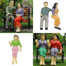 Figuren sitzend Reisende LGB Spur G Waggons und Rennbahn 124 Set 12 Stück F3c