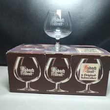 Asbach Uralt 6 Original Schwenker Gläser 2 / 4 cl Weinbrand Cognac Schwenker OVP