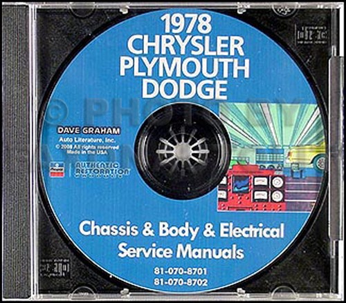 1978 chrysler shop manuell - chrysler,