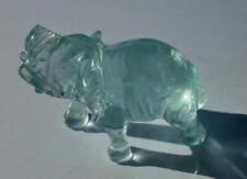 *Elefant In aus Aquamarin Edelstein Glücksbringer aus Elefantenausstellung