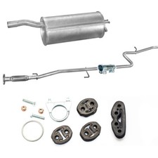 Komplette Auspuff + Anbausatz