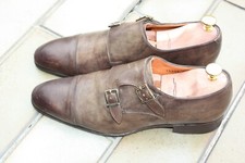SANTONI Schuhe Herrenschuhe Businessschuhe Double Monk - Gr. 7,5  42 - Braun