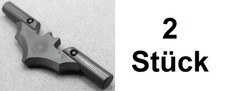 2x LEGO 37720c Minifigur Zubehör Waffe Batarang Griffe Perl-Dunkelgrau