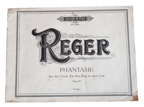 Reger phantasie über - reger,