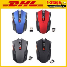 Mini 2.4 GHz Wireless Funk USB-Maus Gaming kabellos schnurlos For PC Laptop