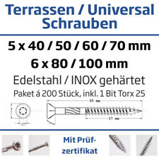 TerrassenSchrauben Edelstahl /