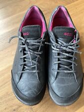 Ecco Biom Halbschuh Gr 39 Leder grau breite Füße