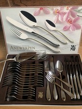 WMF Antwerpen Gold Cromargan Besteck 6 Personen 31 Teile mit Tortenheber
