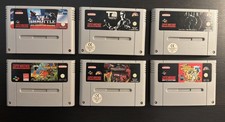 SNES Sammlung Alien 3, Crash Dummies, Terminator 2, Wrestlemania, usw.