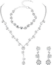 Brautschmuck set silber - set, für