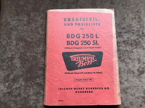 Ersatzteilliste triumph boss - ersatzteilliste,