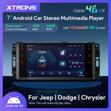 XTRONS 7" Android 14 Autoradio 4G+64GB GPS WiFi Für Chrysler 300C Dodge Calibre