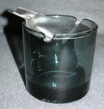 WMF Cromargan Glas Aschenbecher Entw. Wilhelm Wagenfeld